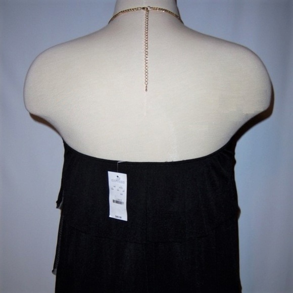 NWT Express Sexy Black Mesh Tier Top - Picture 5 of 7